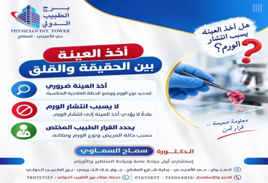 أخذ العينه بين الحقيقة والقلق